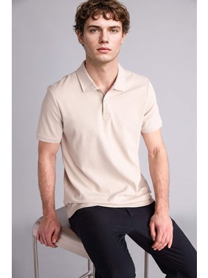 DeFacto %100 Pamuk Regular Fit Polo Yaka Kısa Kollu Polo Tişört G5918AX26SM