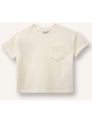 DeFacto Regular Fit Jakarlı Kısa Kollu Tişört Erkek Bebek H3747A526SM