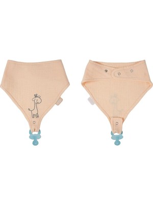 Die Grup Babyjem Emzik Askılı Müslin Önlük 837 Somon