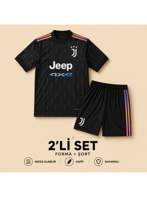 Andream Juventus Cr7 Ronaldo Çocuk Futbol Forması Forma Şort 2 Parça