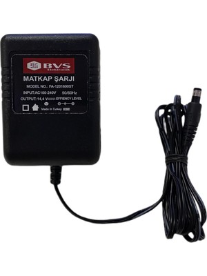 BVS 14.4V Trafolu Şarjlı Matkap Adaptörü 14.4 Volt Giriş: AC 100-240V Özellikli Adaptör