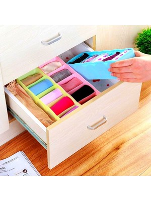 Özgün Adım® 5 Bölmeli Çekmece Içi Çorap Kravat Düzenleyici Organizer Aparat