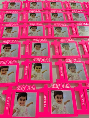 PremiumPort Pembe Resimli Magnet Seti, 10 Adet, Şık ve Renkli Dekorasyon Parçası