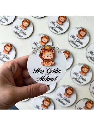 PremiumPort 25 Adet Aslan Figürlü Kabartmalı Magnet, Şık ve Kaliteli Dekoratif Aksesuar