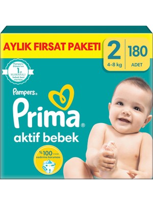 Dora Shopping Aktif Bebek, Bebek Bezi 2 Numara, 180 Adet Aylık Fırsat Paketi