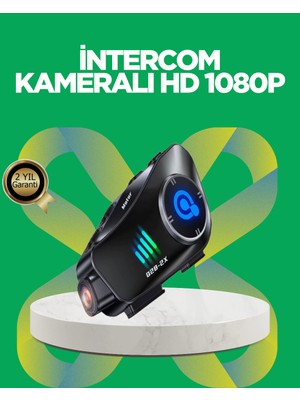 tp Q28 Bluetooth Kask Kulaklık 1080P Kamera – Su Geçirmez Motosiklet Interkom - Lisinya