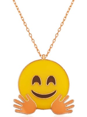 Hanno Telkari ​gümüş El Sallayan Emoji Bayan Kolye