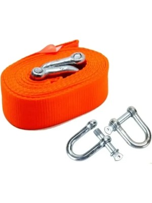 Leader Araç Çekme Halatı Kumaş Çelik Puntalı ( 3 Ton ) ( 3 Metre )