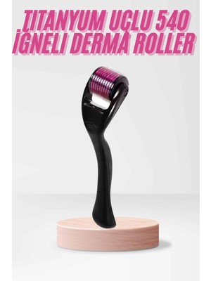 tp 540 Iğneli Derma Roller 1mm Titanyum Uçlu Saç Kaş Serum Kullanımına Uygun - Lisinya