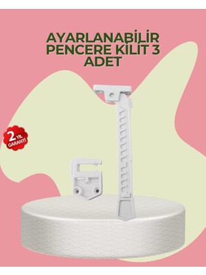 OEMTR Cam Pencere Açılma Kontrol Kilidi Kolay Montaj 3’lü