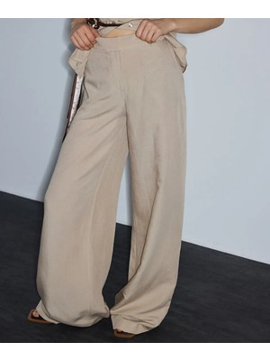 İpekyol Keten Içerikli Wide Leg Pantolon IS1260003192003