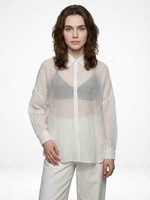 Loft Oversize Kadın Gömlek K.kol