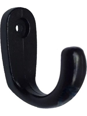 Hobilinka Büyük Tekli Fincan Askı, Dekor Askısı - Siyah, 12X23X30 mm