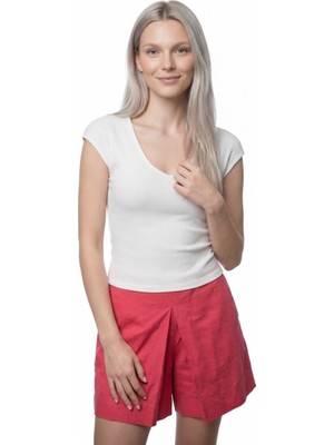 Loft Slim Fit Kadın Tshirt K.kol