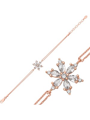 Hanno Telkari Gümüş Beyaz Lotus Çiçeği Kadın Bileklik