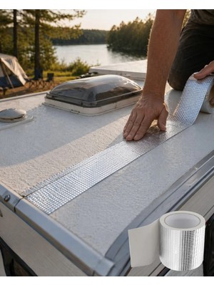 OEMTR 2 Metre Sızdırmaz Bant 96MM Metalik Tamir Bandı Boru Çatlak Onarım Bandı