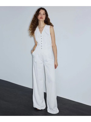 İpekyol Kırışık Efektli Wide Leg Pantolon IS1260003183082