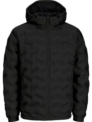 Jack & Jones Jcowın Quılted Erkek Siyah Mont 12250429-Black