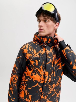 Jack Jones Jjalpes Skı Jacket AW25 Erkek Renkli Mont 12284649-28