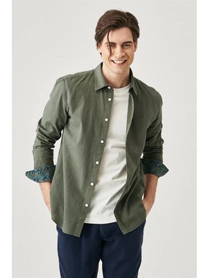 Wrangler LS Gömlek Haki Erkek Gömlek