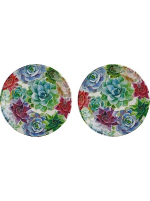 LuckyArt Vivace Melamin 2’lü Tabak Seti 23 cm