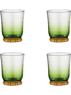 LuckyArt Palma Akrilik 4’lü Su Bardağı Seti 410 ml