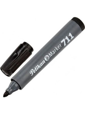 Özbience Doldurulabilir Siyah Yuvarlak Uç Permanent Markör, Kalıcı ve Pratik Kullanım