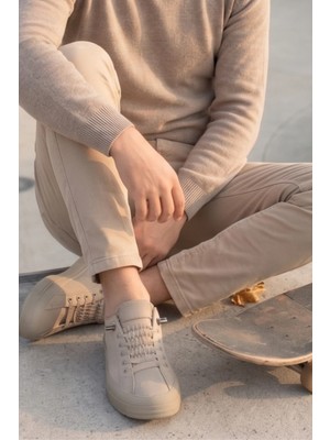 In Step Citycomfort – Kahve Kapitone Dokulu Modern Erkek Sneaker