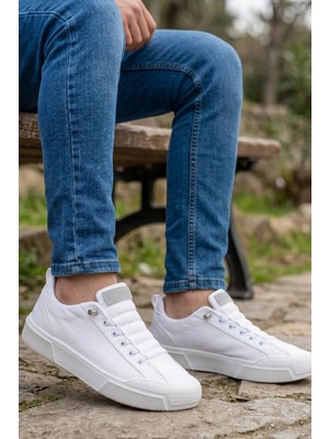 In Step Citycomfort – Beyaz Kapitone Dokulu Modern Erkek Sneaker