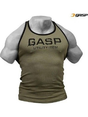 Gasp Ribbed T-Back Green
