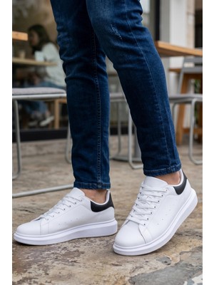 In Step Urban Comfort Serisi: Beyaz Deri Erkek Minimalist Sneakers