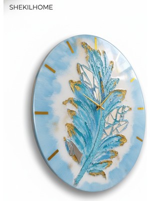 Zümrüt Tüy: Ayna ve Altın Işıltılı Sanat Saati