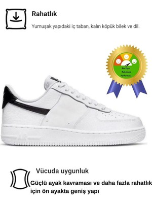 Liarca Beyaz Siyah Trend Süper Rahat 4 Mevsim Unisex Günlük Yürüyüş Spor Ayakkabı Sneaker