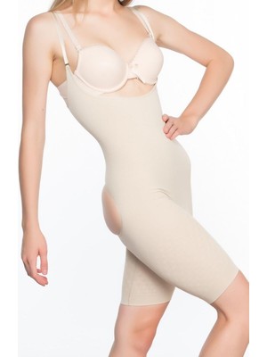Bemy Store Ten  2038 Popo ve Göğsü Açık Paçalı Boy Korse