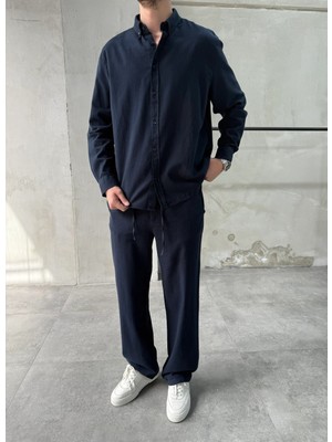 Difransel Jeans Keten Pamuk Lacivert Ikili Takım