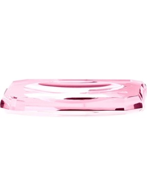 Decor Walther Kristall Sabunluk/tepsi, 23X13CM - Pembe