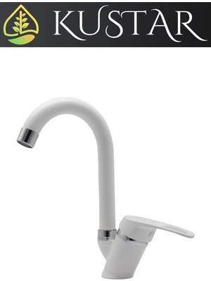 Kustar Cambridge Beyaz Mix Aç Kapa Banyo Lavabo Bataryası