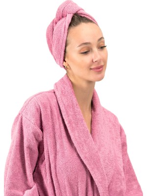 Ender Home CottonVerse Düğmeli %100 Pamuk Saç Kurulama Bonesi