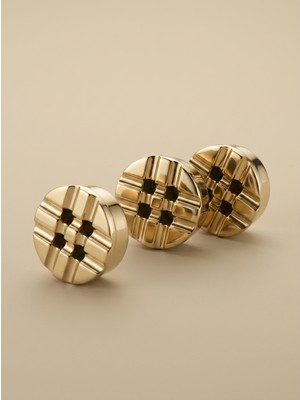 PALU GASTRO Palu Pirinç Yuvarlak Küllük 9.3x3 cm Gold Metal | Masa Üstü Küllük Kafe Restoran Otel Dekoratif