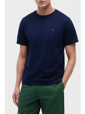 Tommy Hilfiger % 100 Pamuk Regular Fit Bisiklet Yaka T Shirt Erkek T Shirt MW0MW39995 Dcc
