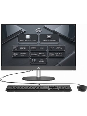 Hp Proone 240 G10 Ultra 7 155U 48GB 4tb SSD 23.8" Fhd Windows 11 Pro All In One Pc D36C6ET 021