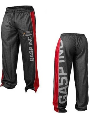 Gasp No1 Mesh Pant Black Red