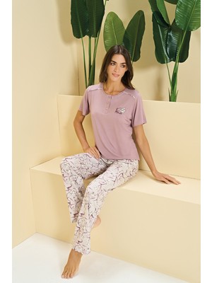 Over Sleep 3359 Kadın Pijama Takım