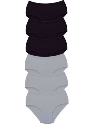 Bemy Store 6 Adet Tutku Kadın Yüksek Bel Bato Kalın Lastik Külot S3