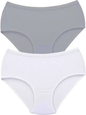 Bemy Store 2 Adet Tutku Kadın Yüksek Bel Bato Kalın Lastik Külot S10