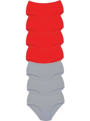 Bemy Store 7 Adet Tutku Kadın Yüksek Bel Bato Kalın Lastik Külot S6