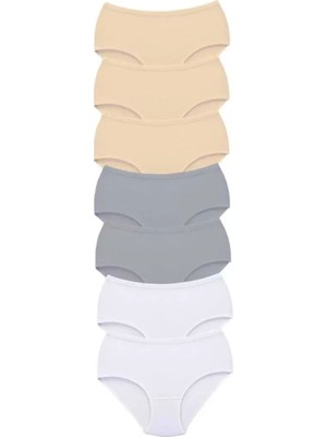 Bemy Store 7 Adet Tutku Kadın Yüksek Bel Bato Kalın Lastik Külot S20