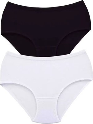 Bemy Store 2 Adet Tutku Kadın Yüksek Bel Bato Kalın Lastik Külot S4