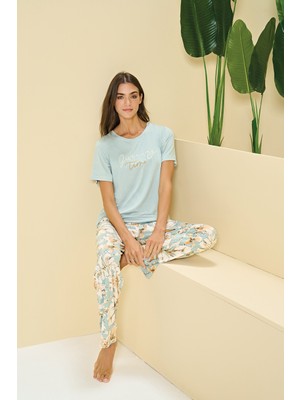 Over Sleep 3349 Kadın Pijama Takım