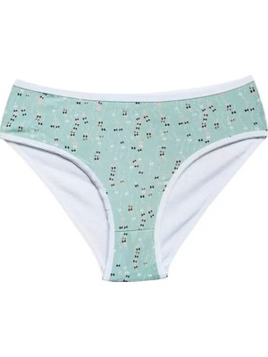 Bemy Store Pamuklu Geniş Kenarlı Likralı Desenli Bato Kadın Külot Desen 3